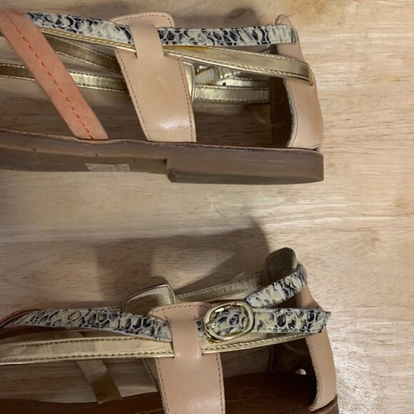 Jessica Simpson Leather Strappy Sandals Size 6.5 - Picture 5 of 9